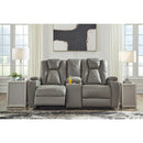 Signature Design by Ashley Mancin Reclining Leather Look Loveseat 2970294 IMAGE 6