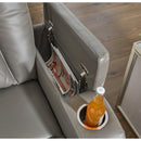 Signature Design by Ashley Mancin Reclining Leather Look Loveseat 2970294 IMAGE 7