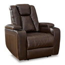 Signature Design by Ashley Mancin Leather Look Recliner with Wall Recline 2970329 IMAGE 1