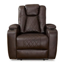 Signature Design by Ashley Mancin Leather Look Recliner with Wall Recline 2970329 IMAGE 3