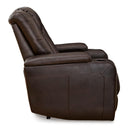 Signature Design by Ashley Mancin Leather Look Recliner with Wall Recline 2970329 IMAGE 4