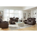 Signature Design by Ashley Mancin Leather Look Recliner with Wall Recline 2970329 IMAGE 8