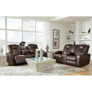 Signature Design by Ashley Mancin Reclining Leather Look Sofa 2970389 IMAGE 13