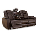 Signature Design by Ashley Mancin Reclining Leather Look Sofa 2970389 IMAGE 2