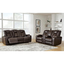 Signature Design by Ashley Mancin Reclining Leather Look Sofa 2970389 IMAGE 8