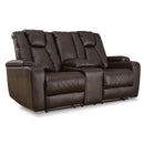 Signature Design by Ashley Mancin Reclining Leather Look Loveseat 2970394 IMAGE 1