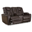 Signature Design by Ashley Mancin Reclining Leather Look Loveseat 2970394 IMAGE 2