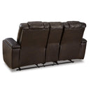 Signature Design by Ashley Mancin Reclining Leather Look Loveseat 2970394 IMAGE 5