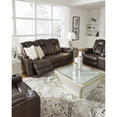 Signature Design by Ashley Mancin Reclining Leather Look Loveseat 2970394 IMAGE 8
