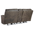 Signature Design by Ashley Game Plan Power Reclining Leather Loveseat U1520518 IMAGE 4