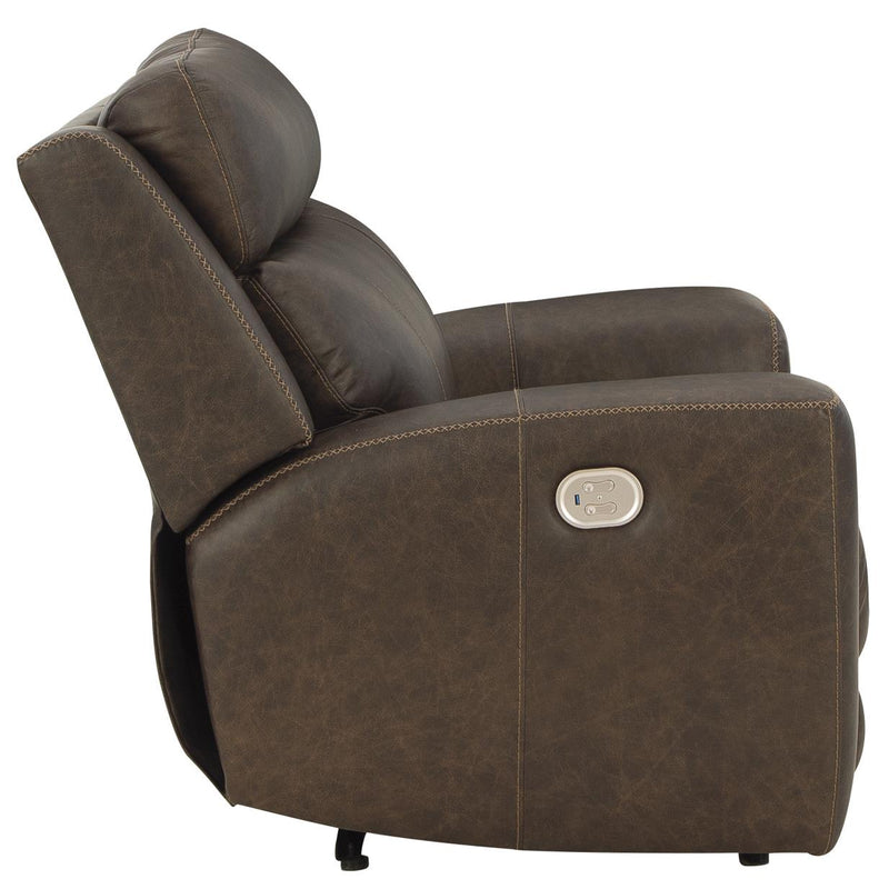 Signature Design by Ashley Roman Power Leather Match Recliner U2540113 IMAGE 4