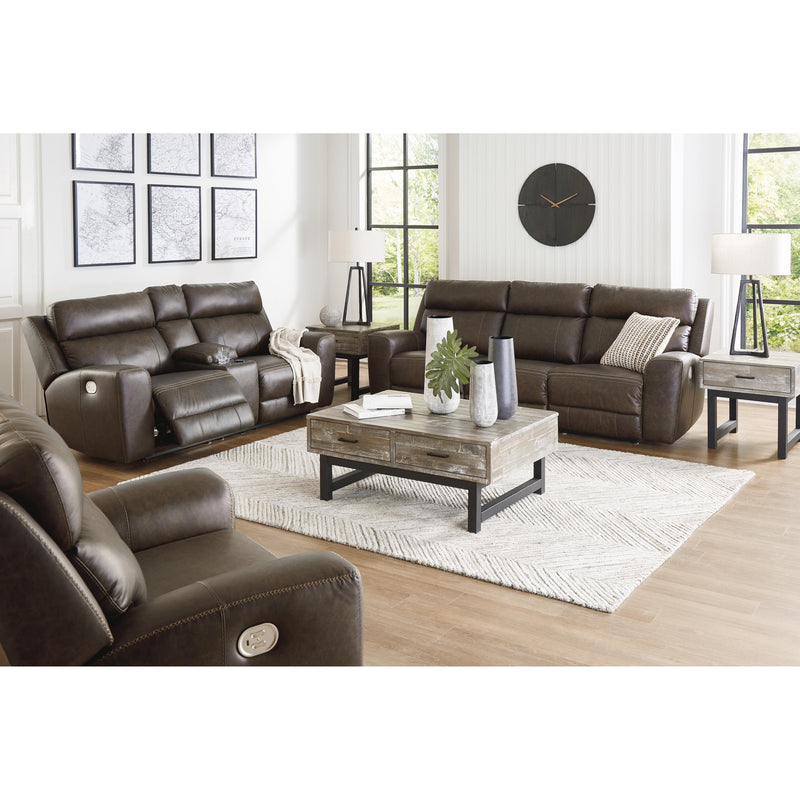 Signature Design by Ashley Roman Power Reclining Leather Match Loveseat U2540118 IMAGE 15