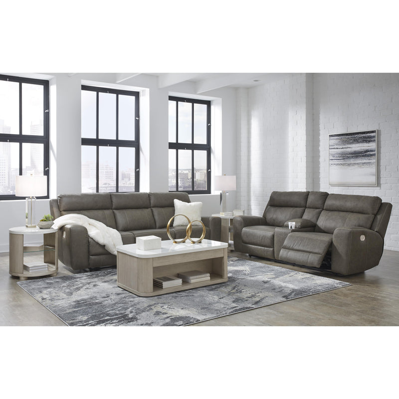 Signature Design by Ashley Roman Power Reclining Leather Match Sofa U2540215 IMAGE 10