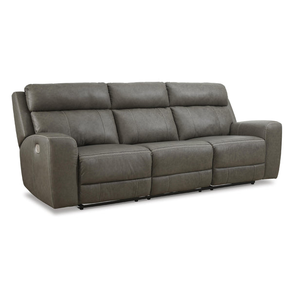 Signature Design by Ashley Roman Power Reclining Leather Match Sofa U2540215 IMAGE 1