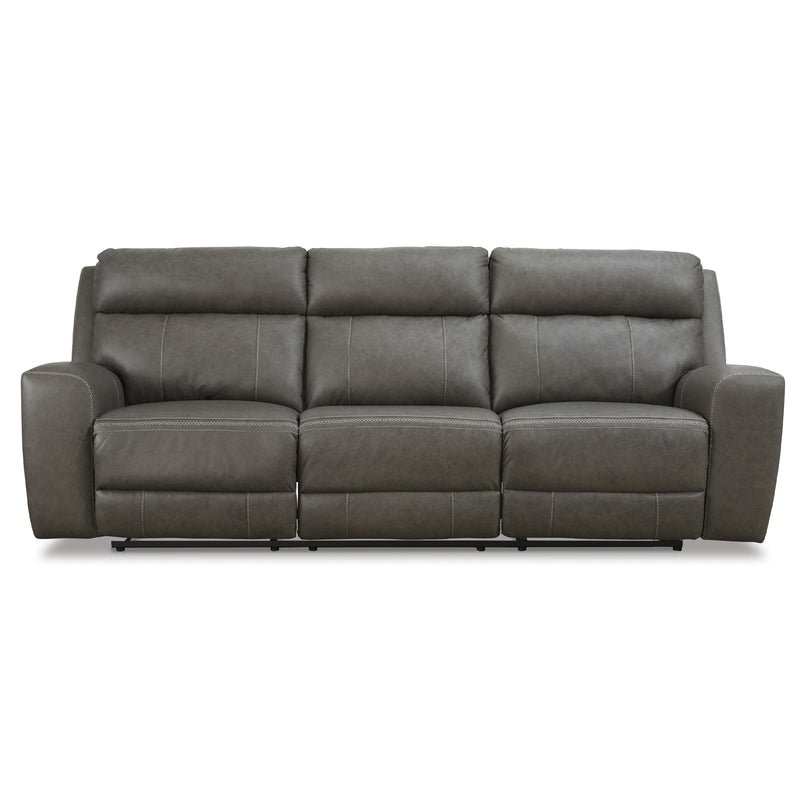 Signature Design by Ashley Roman Power Reclining Leather Match Sofa U2540215 IMAGE 3