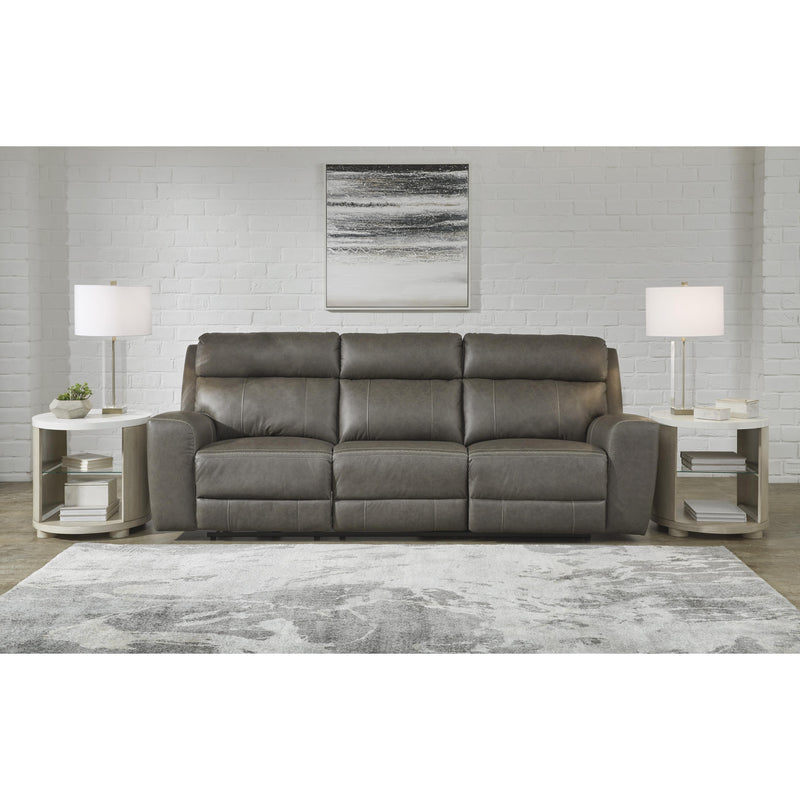 Signature Design by Ashley Roman Power Reclining Leather Match Sofa U2540215 IMAGE 6