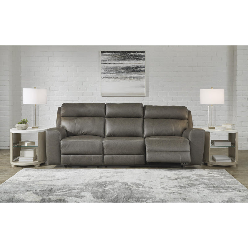 Signature Design by Ashley Roman Power Reclining Leather Match Sofa U2540215 IMAGE 7