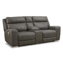Signature Design by Ashley Roman Power Reclining Leather Match Loveseat U2540218 IMAGE 1