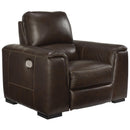 Signature Design by Ashley Alessandro Power Leather Match Recliner U2550213 IMAGE 1