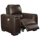 Signature Design by Ashley Alessandro Power Leather Match Recliner U2550213 IMAGE 2