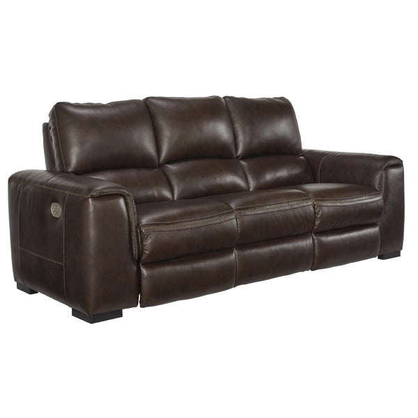 Signature Design by Ashley Alessandro Power Reclining Leather Match Sofa U2550215 IMAGE 1