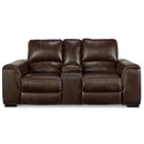 Signature Design by Ashley Alessandro U2550218 Power Reclining Loveseat with Console and Adjustable Headrest IMAGE 3