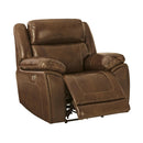Signature Design by Ashley Francesca Power Leather Match Recliner U2570582 IMAGE 2