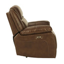 Signature Design by Ashley Francesca Power Leather Match Recliner U2570582 IMAGE 4