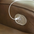 Signature Design by Ashley Francesca Power Leather Match Recliner U2570582 IMAGE 8