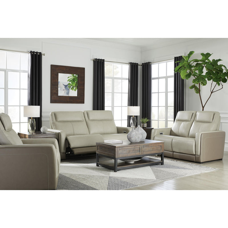 Signature Design by Ashley Battleville Power Reclining Leather Match Sofa U3070547 IMAGE 12