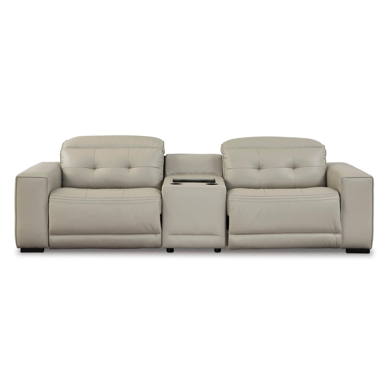 Signature Design by Ashley Leadman Power Reclining Leather Look Loveseat 2330260/2330258/2330262 IMAGE 1