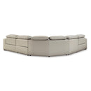 Signature Design by Ashley Leadman Power Reclining Leather Look 5 pc Sectional 2330258/2330246/2330277/2330231/2330262 IMAGE 2