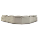 Signature Design by Ashley Leadman Power Reclining Leather Look 6 pc Sectional 2330258/2330246/2330277/2330231/2330260/2330262 IMAGE 2