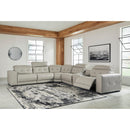 Signature Design by Ashley Leadman Power Reclining Leather Look 6 pc Sectional 2330258/2330246/2330277/2330231/2330260/2330262 IMAGE 3