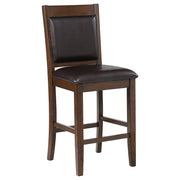 Coaster Furniture Dewey 115209 Upholstered Counter Chair - Walnut IMAGE 1