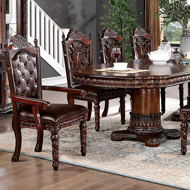 Furniture of America Oval Canyonville Dining Table CM3144T-TABLE IMAGE 1