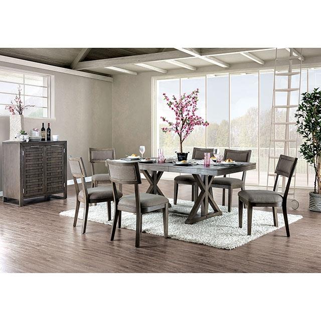 Furniture of America Leeds Dining Table CM3387T-TABLE IMAGE 2