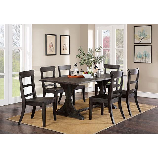 Furniture of America Leonidas Dining Table CM3389BK-T-TABLE IMAGE 2