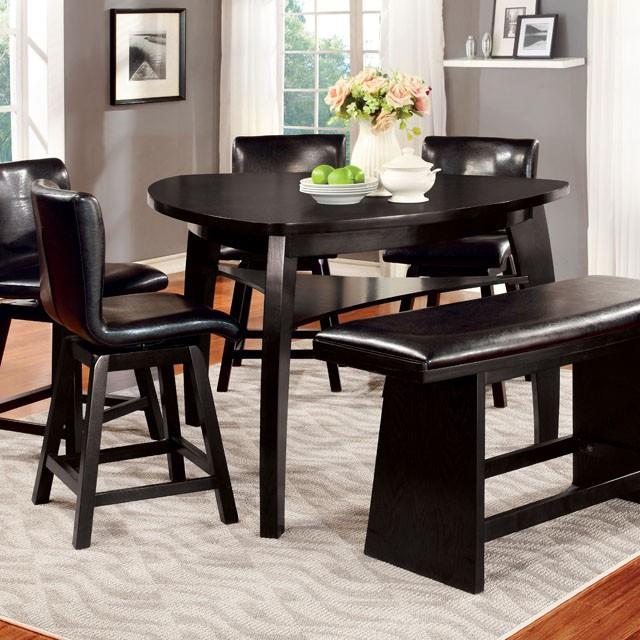 Furniture of America Triangular Hurley Counter Height Dining Table CM3433PT IMAGE 3