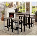 Furniture of America Vilvoorde 5 pc Counter Height Dinette CM3454PT-5PK IMAGE 1