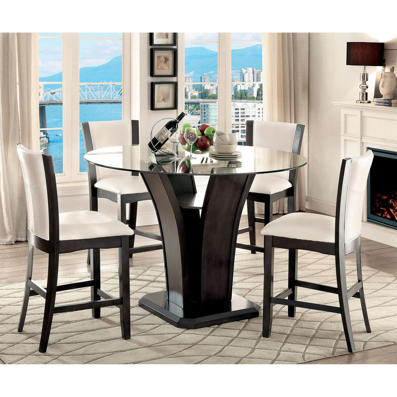 Furniture of America Manhattan Counter Height Dining Chair CM3710GY-PC-2PK IMAGE 2