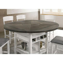  Furniture of America Stacie CM3733WG-RPT-TABLE Counter Ht. Table IMAGE 4