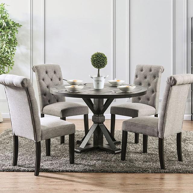 Furniture of America Round Alfred Dining Table CM3735RT IMAGE 7