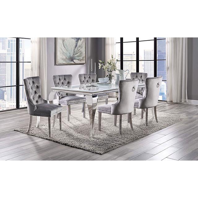 Furniture of America Neuveville Dining Table CM3903WH-T-TABLE IMAGE 2