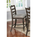 Furniture of America Theresa Counter Height Dining Chair CM3912GY-PC-2PK IMAGE 2