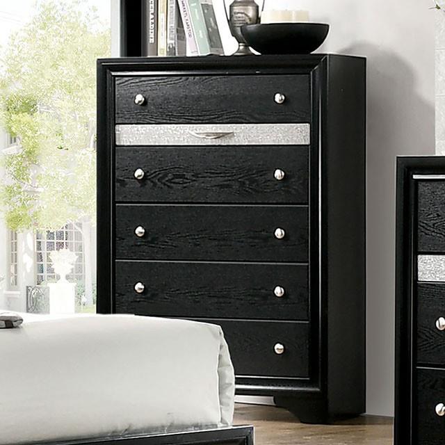 Furniture of America Chrissy 6-Drawer Chest CM7552BK-C IMAGE 1