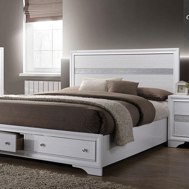 Furniture of America Chrissy King Panel Bed with Storage CM7552EK-BED IMAGE 3