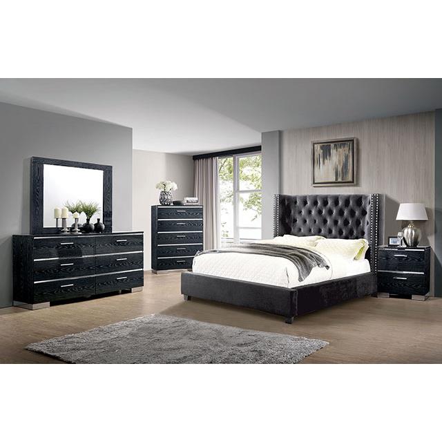  Furniture of America Cayla CM7779DG-CK-BED Cal.King Bed IMAGE 2