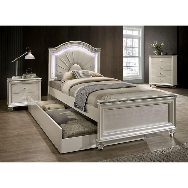 Furniture of America Allie Twin Upholstered Panel Bed CM7901T-BED IMAGE 3