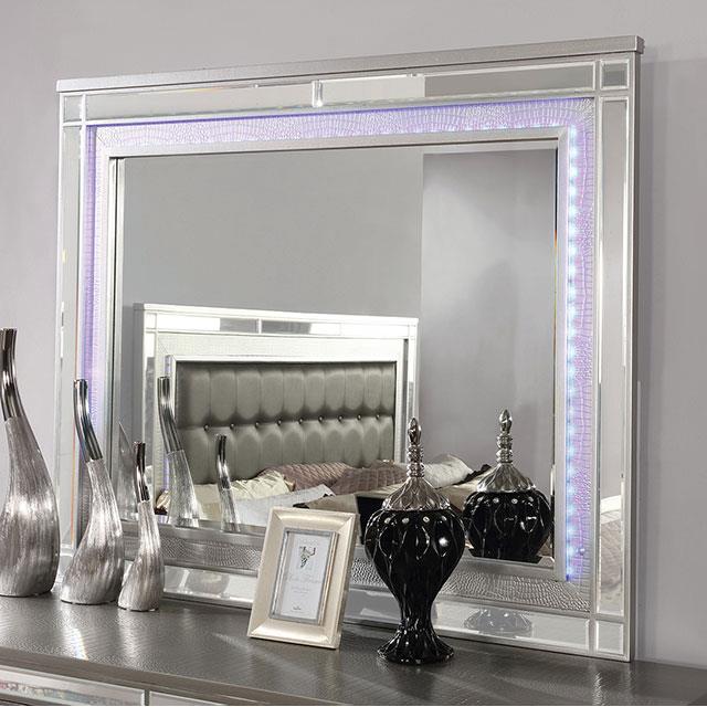 Furniture of America Brachium Dresser Mirror CM7977SV-M IMAGE 2